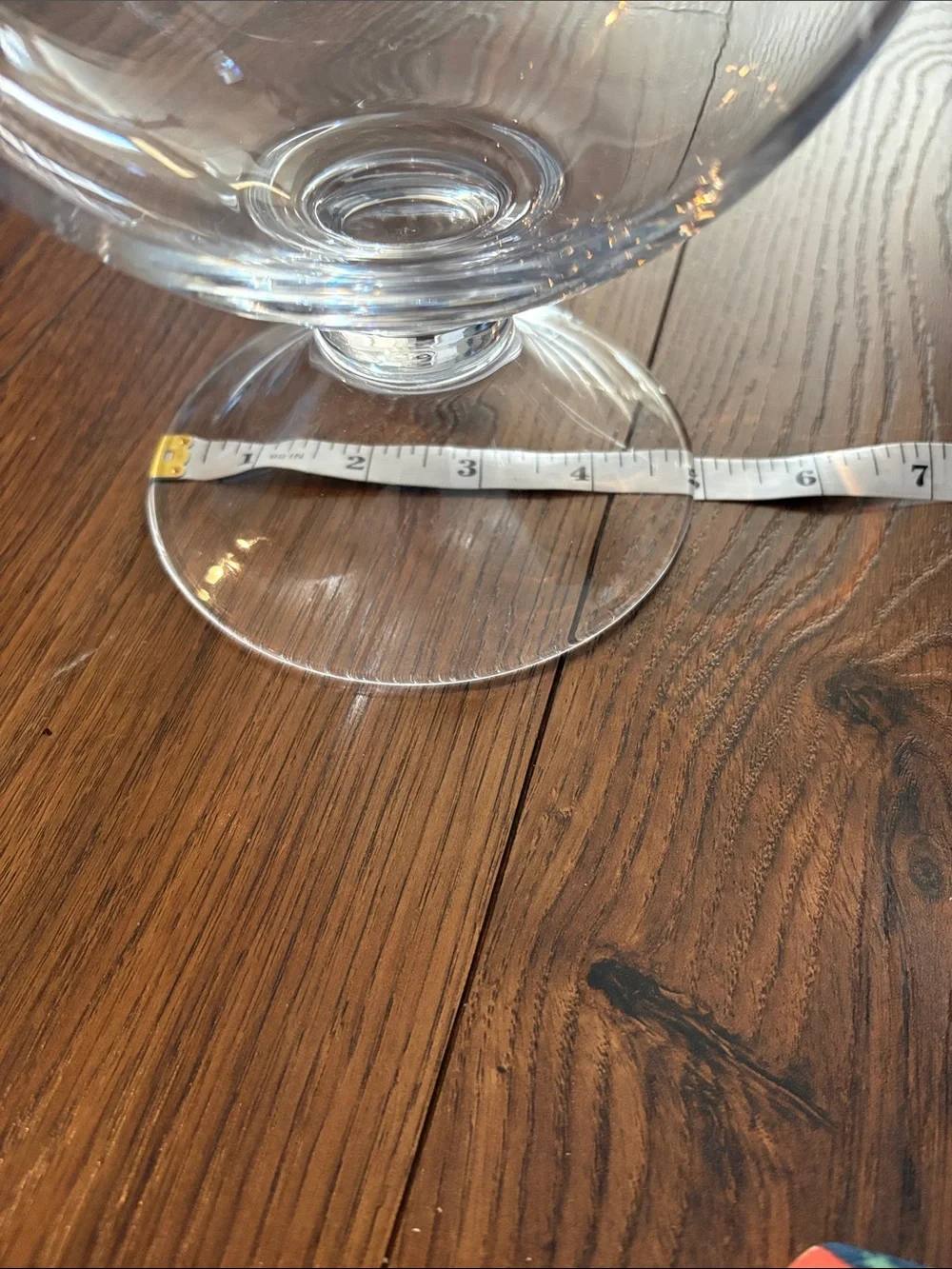 Clear Glass Covered Pedestal Candy Jar - Transparent